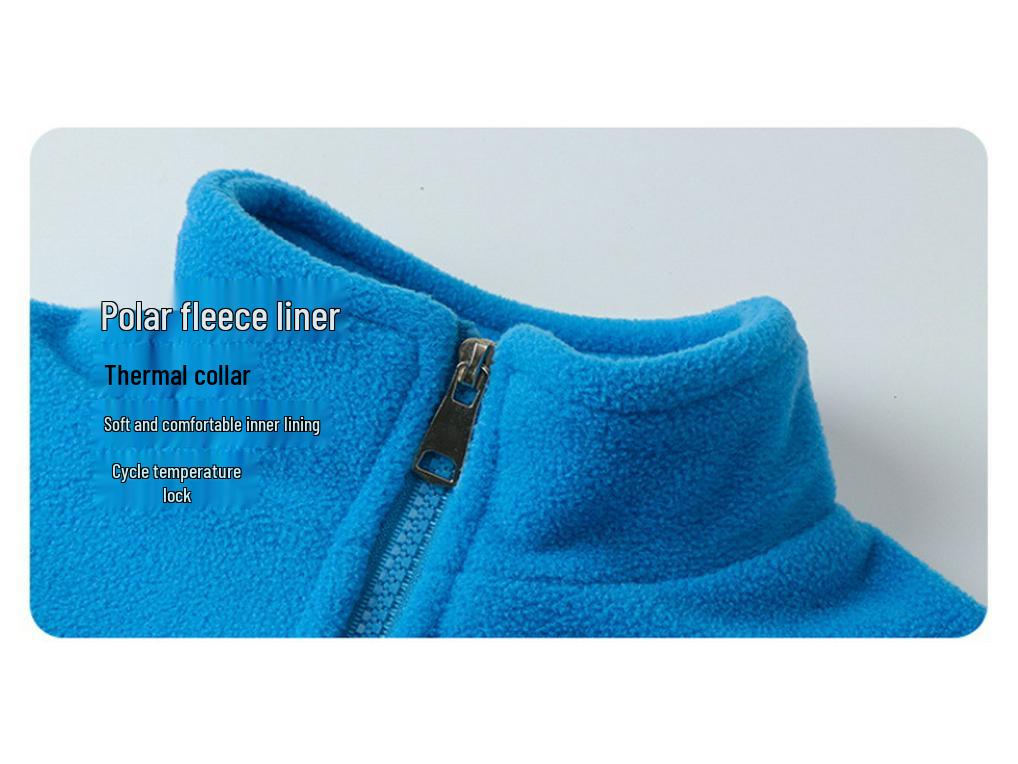 Autumn/Winter School Uniform Set: Velvet-Enhanced Windbreaker & Kindergarten Three-Piece Set