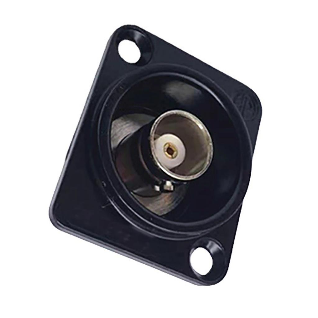 BNC D Panel Mount Connector BNCQ9 Solder Type SDI Video Coaxial BNC Female To Female Connector Socket for Monitoring