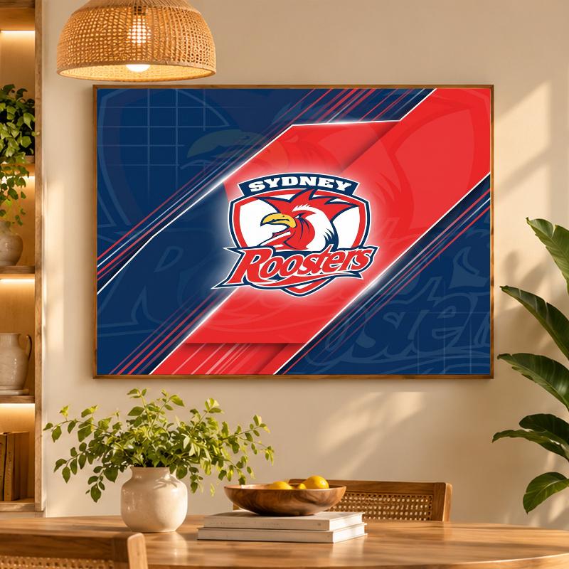 5D Diamond Painting Sydney Roosters DIY Full Drill Diamond Art Kit Home Decoration