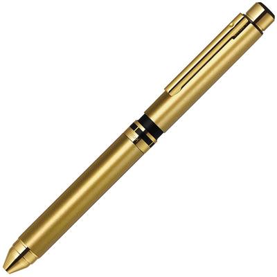 ZEBRA Kugelschreiber Shabo X Gold Schaft, Nachfüllung inklusive, Gold, Multifunktionsstift SBX-GO-KN-AZ