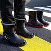 Men's Waterproof High Tube Rain Boots - Non-Slip Rubber Construction Boots