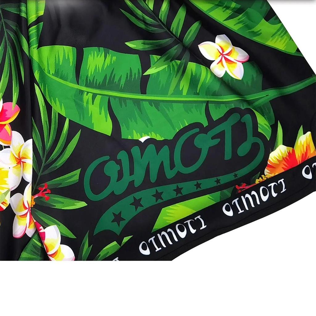 Dschungel Wald Orchidee Blume Muay Thai Kickboxen Boxen MMA UFC Shorts Fitness Sport Unisex Männer Frauen Workout Schnelltrocknend Elastisch Hoher Bund Training