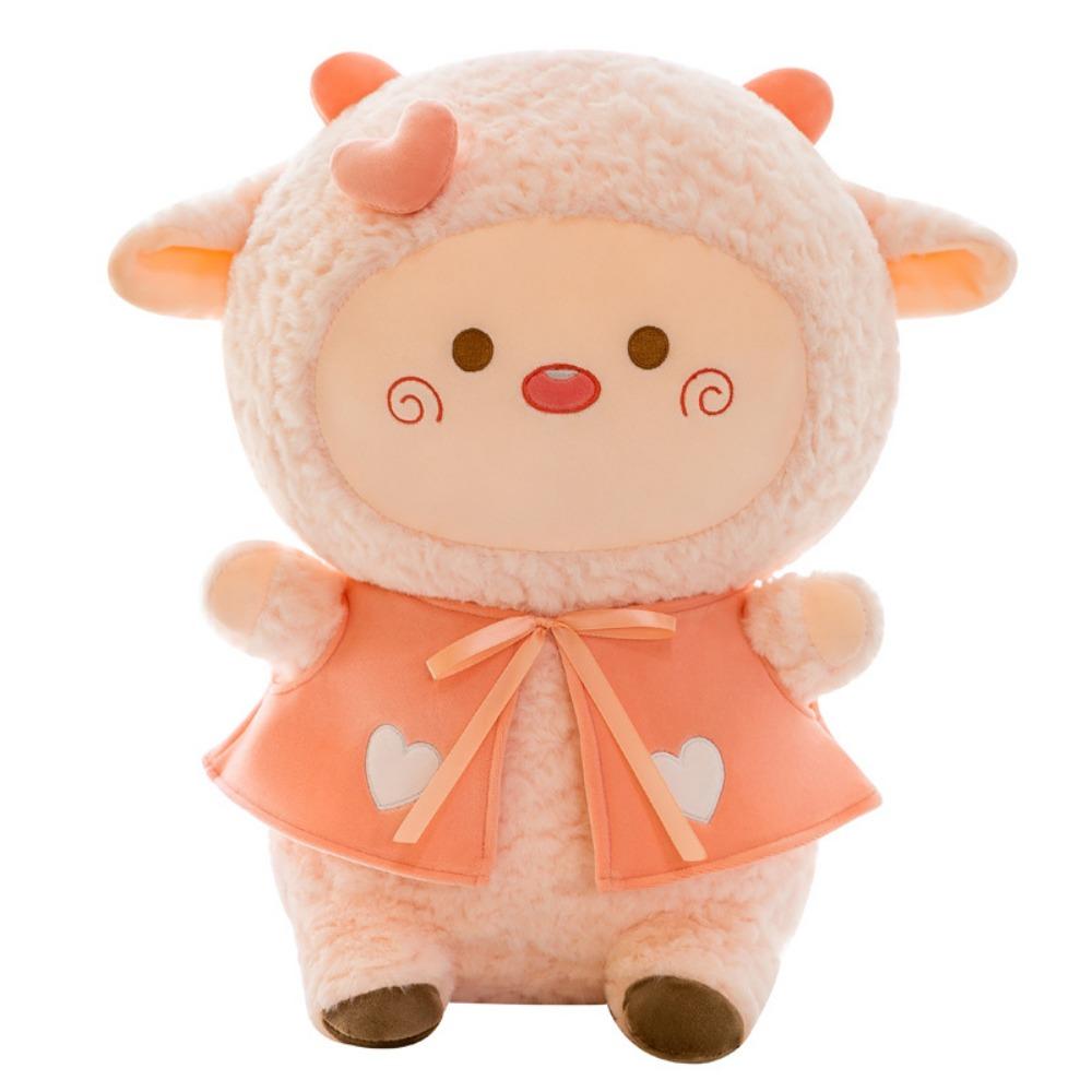 

Fluffy Plush Llama Dolls Soft Stuffed Animal Pillow Hugging Alpaca Plush Toys Friends розовый