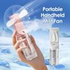 Portable Mini Humidifier Fan - Handheld Misting Fan with Rechargeable Battery, Personal Cooler & Face Steamer for Summer
