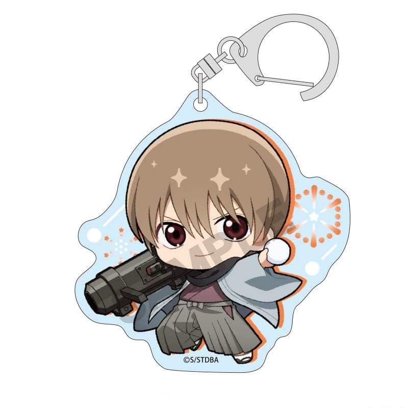 Cracks Gintama Trading Acrylic Keychain Mini Character Snowball Fight 1BOX H65 X W65 X D3mm Acrylic Approx.