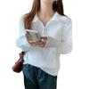 Women's Half-Zip Sweater, Loose Knitwear with Lapel Design, for Spring and Autumn 2026.