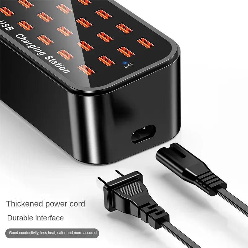 100W 20A 15/20 Ports USB Charging Station Fast Phone Charge HUB Charger Stand Desktop Chargers for iPhone/Samsung/Xiaomi