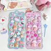 Kawaii Cartoon Soft Cute Little Rabbit 3D Pinching Relaxing Butt Stickers Cute Diy Mobile Book Decoration Stickers Festival Gift