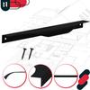 Kotarbau® Modern Edge Furniture Handle Aluminum Matte Black 256 / 276 Mm Set Of 6