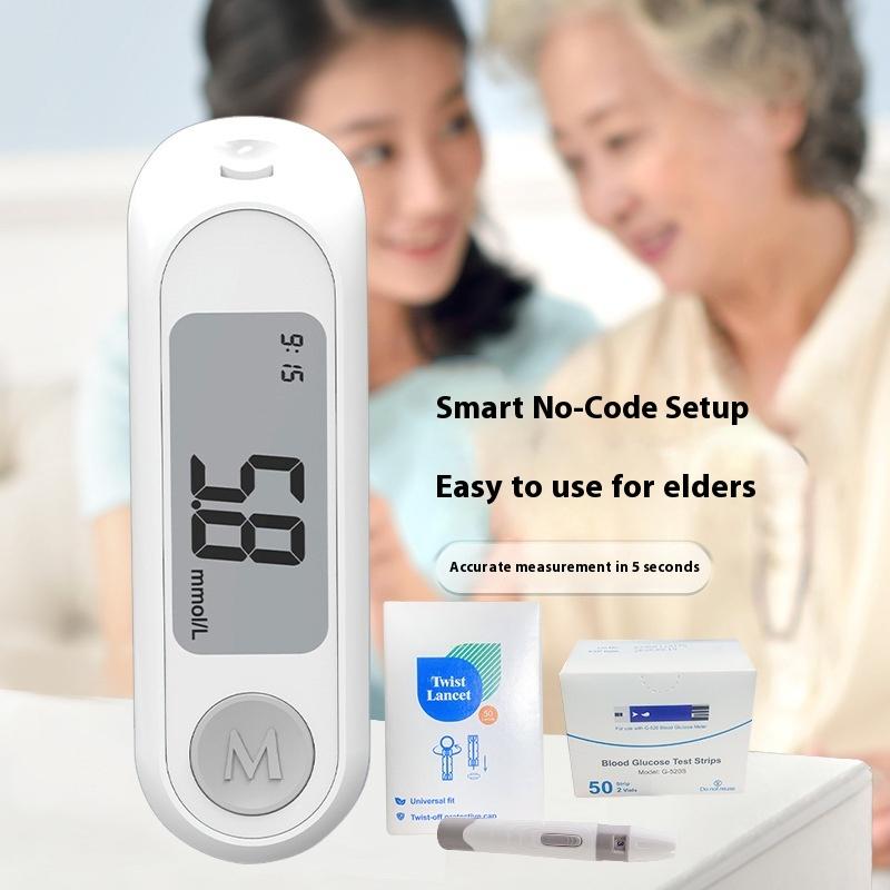 Blood Glucose Meter Household Electronic Intelligent Code-free High-precision Blood Analysis Blood Glucose Meter