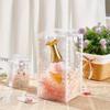 25pcs Elegant Transparent Rectangle Gift Boxes with Bows Durable PVC Perfect for Cookies Candies Ideal for Wedding Party Favors White Flat-Packed