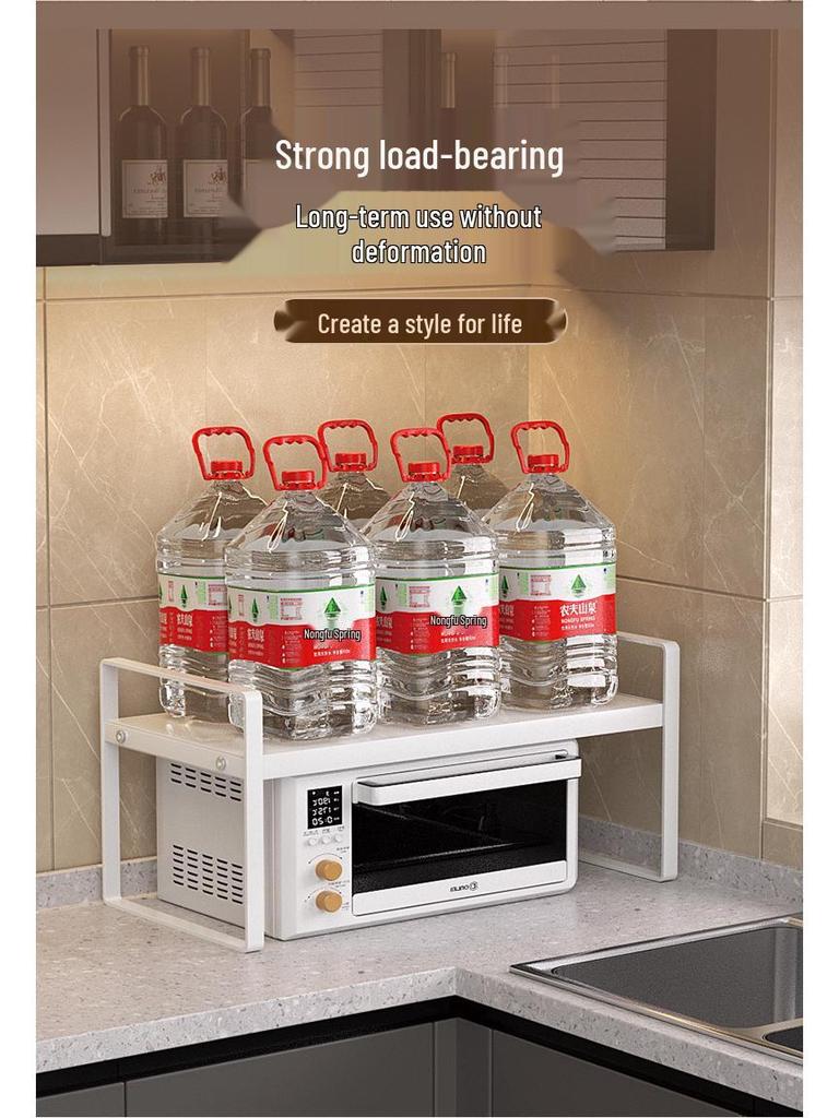 Retractable Kitchen Countertop Spice & Dish Storage Rack
