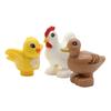 Zoo Animals Series Set Big Size Building Blocks Assemble Accessories Cute Birds Beasts Elephant Tiger Bricks Education Toys Kids