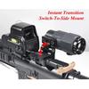 Eot**h 558 G43 Magnifier Holographic Sight Scope Folding Side Flip G45 5X Magnifiers for 558 556 553 Tactical Reflex Riflescope