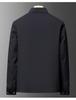 Men's Spring & Autumn 2025 Casual Lapel Jacket - Stylish Solid Color Fashion Coat for Middle-Aged and Young