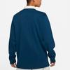 Nike Logo Pattern Button Long Sleeve Polo Shirt Men tops Blue DQ5222-460
