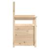 Vidaxl Bench, 112.5X51.5X96.5 Cm, Solid Pine Wood