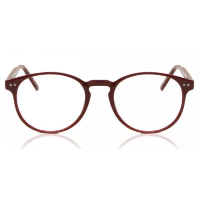 Full Rim Oval Shiny Red Smartbuy Collection Noor Cp109c Fashion Unisex Eyeglasses