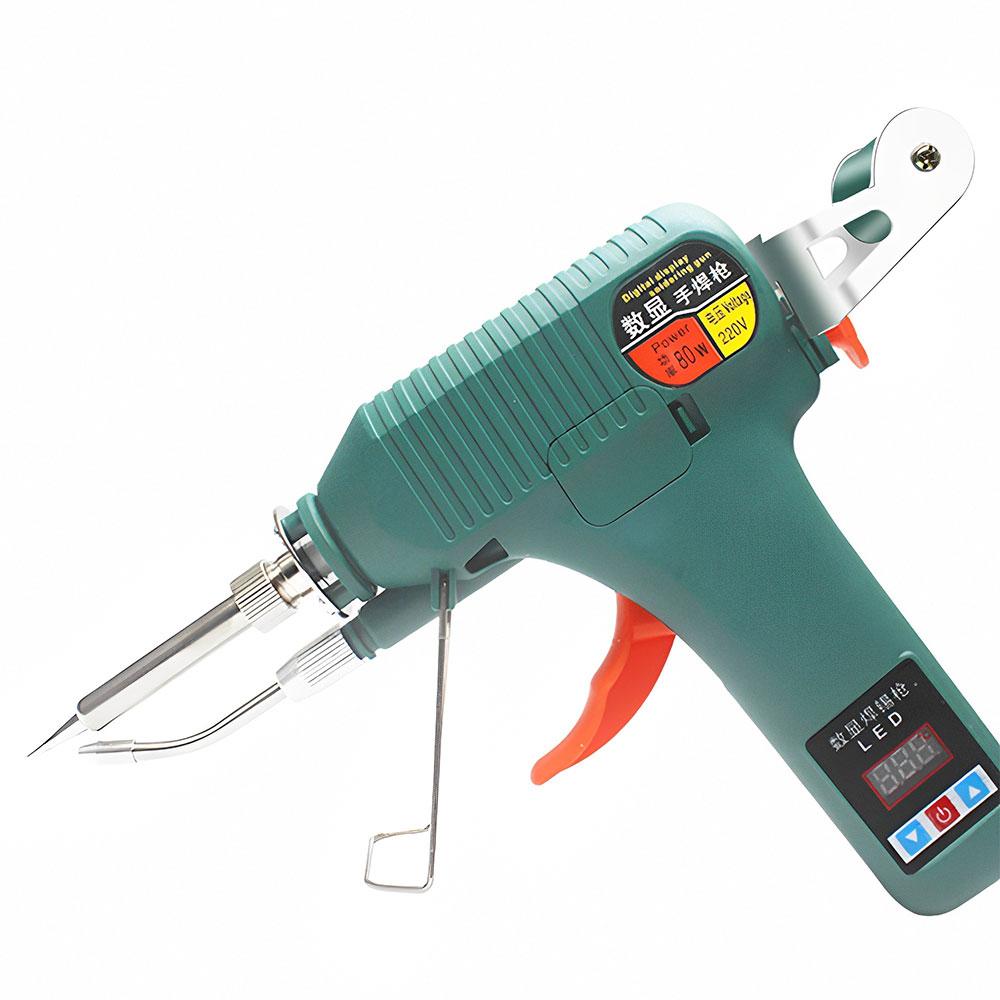 80W 120W Digital Handheld Soldering Gun US 110V/EU 220V Adjustable Temperature Automatic Soldering Gun Soldering Iron