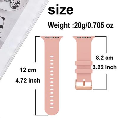 Silicone Adjustable Strap For Apple Watch 38/40/41/42mm  Soft Bracelet For IWatch Series 10/9/8/7/6/5/4/SE/SE2 Watch Accessories