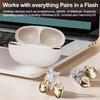Sports Bluetooth Headphones For TWS Wireless Ear-clip Earbuds Intelligent Noise Cancellation Butterfly Diamond Buckle Decoration