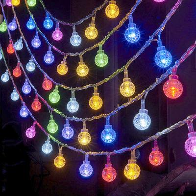 Luzes de corda LED Globe USB Fairy String Light 20 Leds Plug Lâmpada à prova d'água Natal Feriado Casamento Festa Luzes Decoração