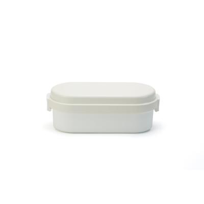 Miyoshi Seisakusho GEL-COOL Lunch Box with Integrated Ice Pack, Dome M, Milk White 0101-0166