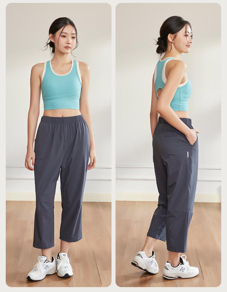 Plus Size Women's Slimming Quick-Dry Harem Pants - Lightweight, Loose, and Cropped for Summer Comfort