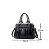 Vintage Casual Womens Shoulder Bags High Quality Leather 3 Layer Large Capacity Tote Bag 2022 Ladies Designer Messenger Bags