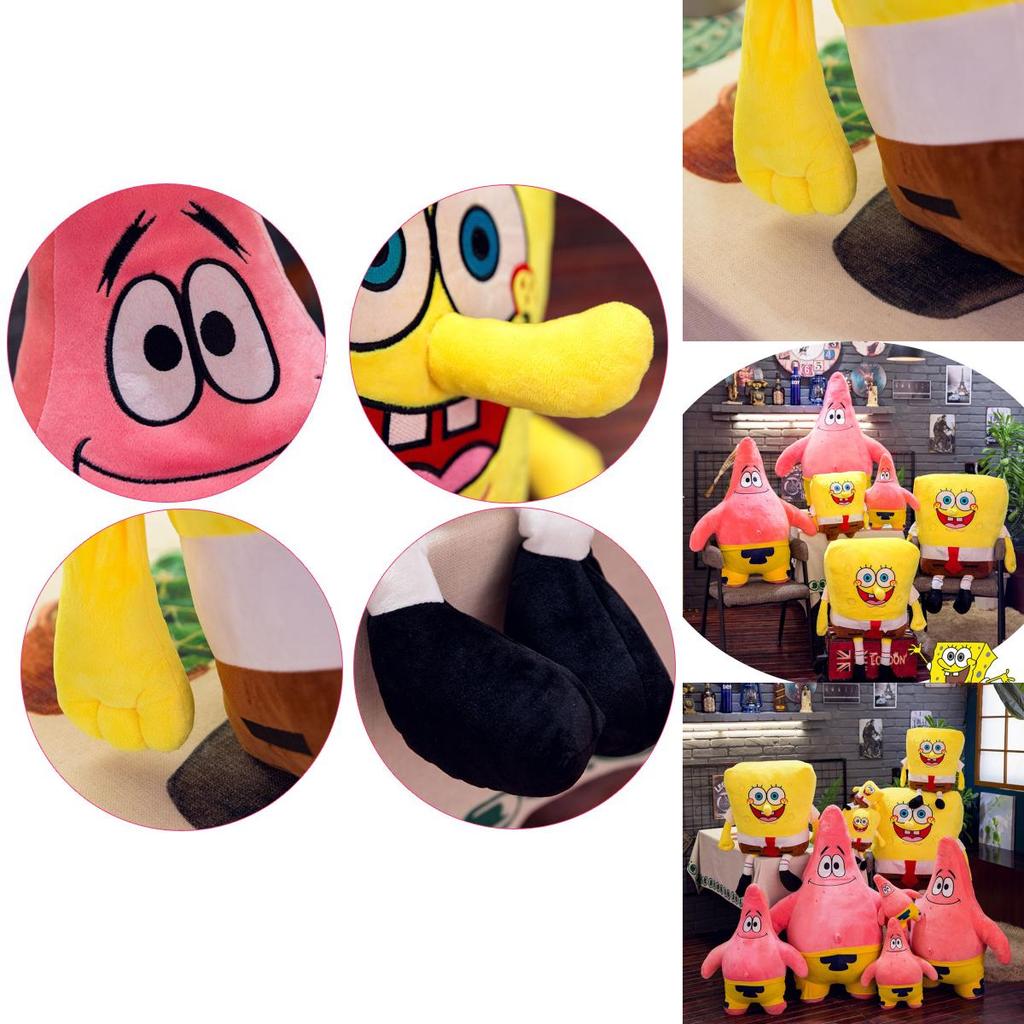 Spongebob Patrick Star Plüschtier Weiche Stoffpuppe Niedliches Kissen Kinder Mädchen Geschenk