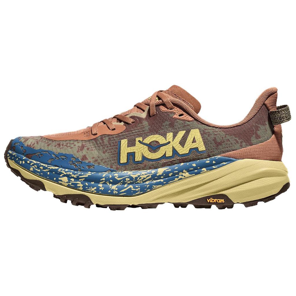HOKA One One Speedgoat 6 Comfortable Versatile Cushioning Breathable Support Low Top Trail Running Shoes Men Sneakers Brown 1147791-MPLC
