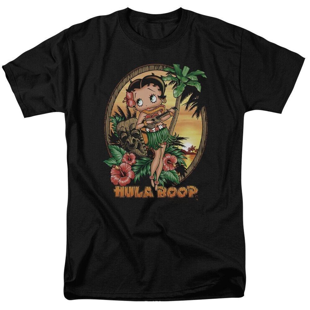 

Футболка унисекс с героями мультфильмов Betty Boop Hula Boop II S чёрный