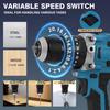 Dual-Speed Brushless High-Power Impact Drill with Lithium Battery - Portable High Torque Industrial Grade Electric Drill