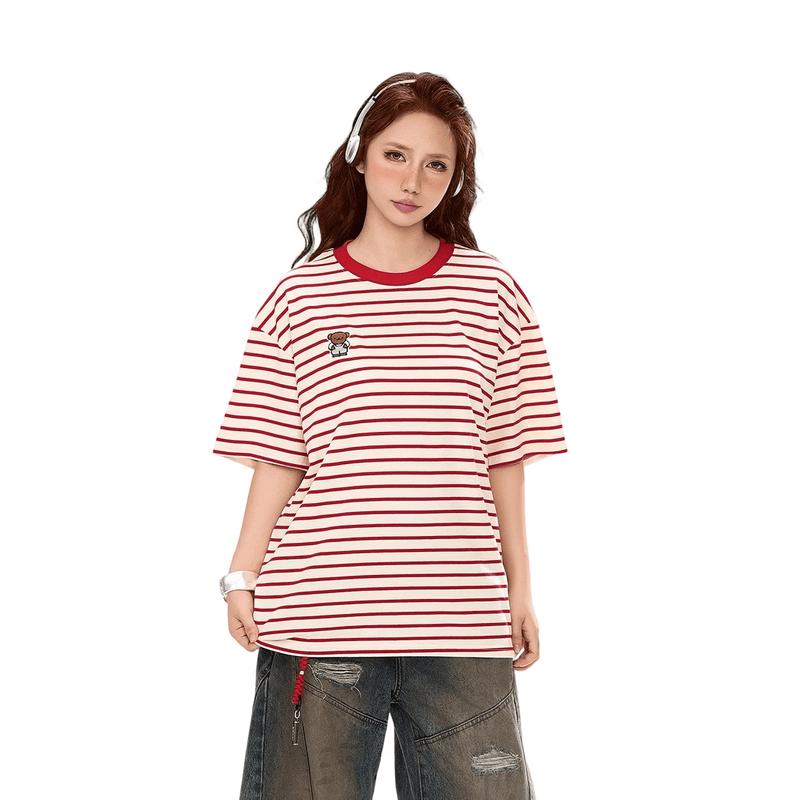 La Chapelle Women s Striped Short-Sleeve T-Shirt M