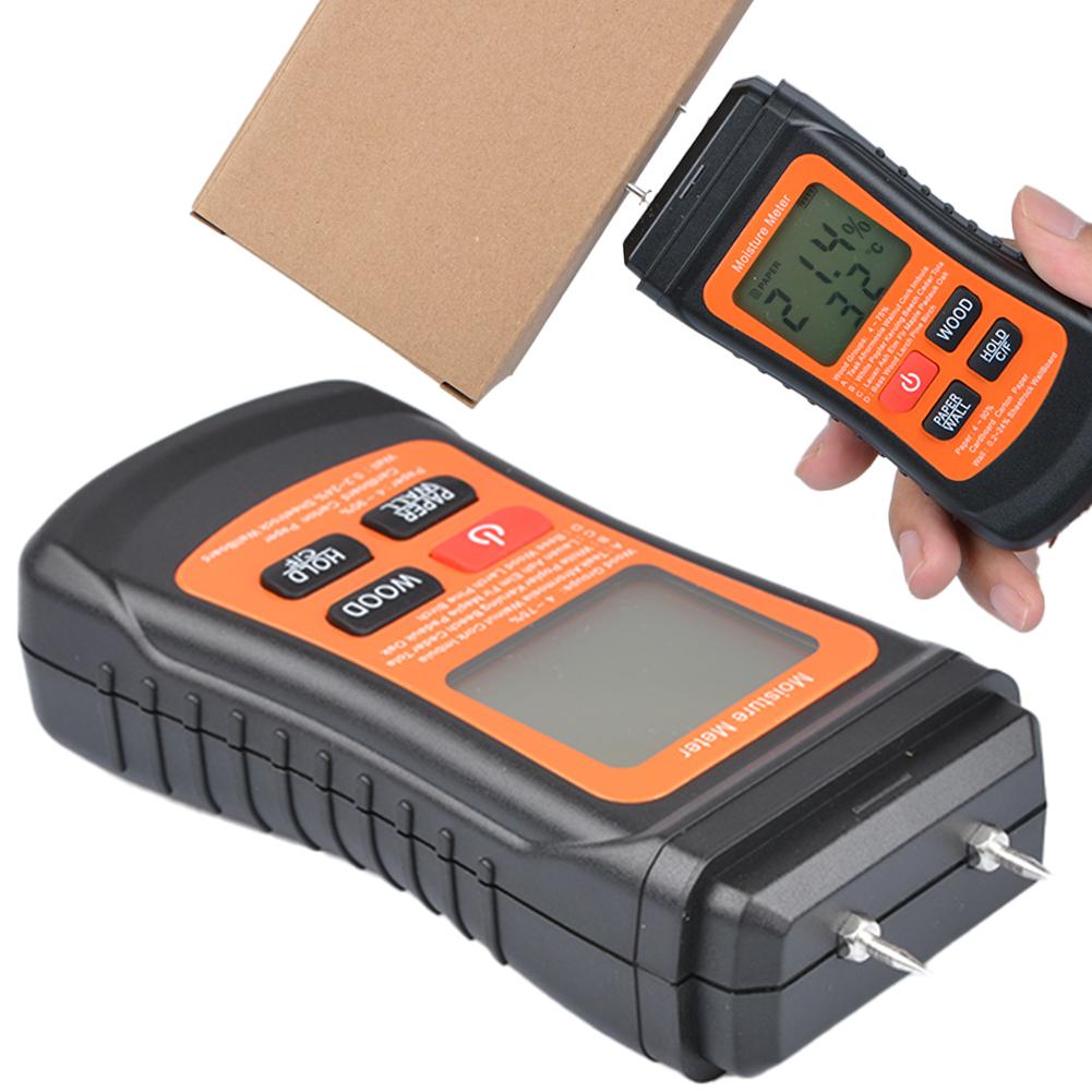 

Two Pins Wood Moisture Meter with Temperature Display Digital Tree Moisture Tester Moisture Reader for Lumber Concrete Building spain
