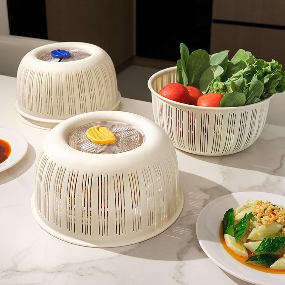 Washable Plastic Vegetable Food Cover Anti Fly Mosquito Heat Resistant Draining Basket Breathable Dust Proof Cover Dining Table
