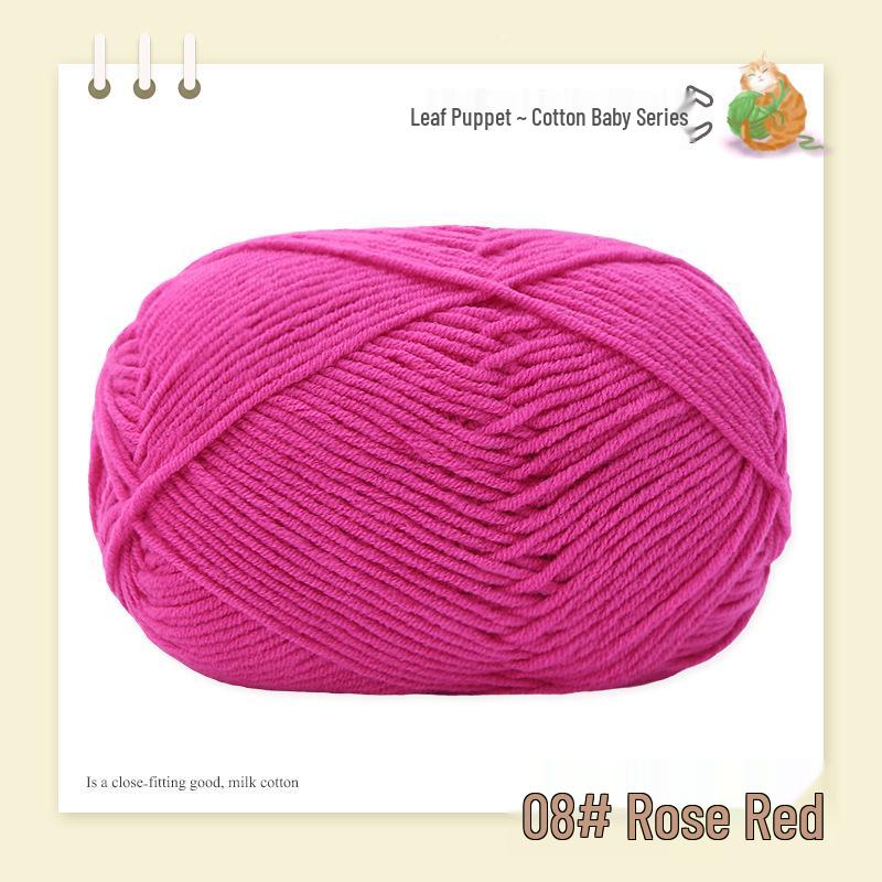 Yao Ou Handmade Crochet Flower Bouquet DIY Kit with 4-ply Combed Cotton Yarn