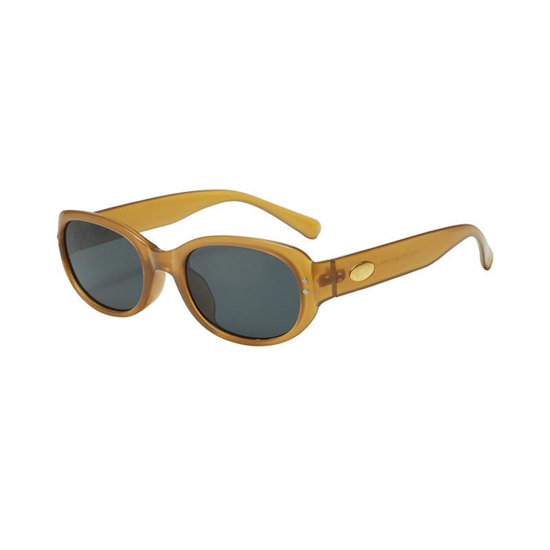 Cat'S Eye Narrow Frame Small Face Sunglasses Women'S Retro Glasses Uv-Proof Sunglasses