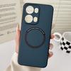 Magsafe Magnetic Wireless Charging Case For OPPO Reno 13F Reno 13 Pro Reno13 Slim Plain Leather Cover