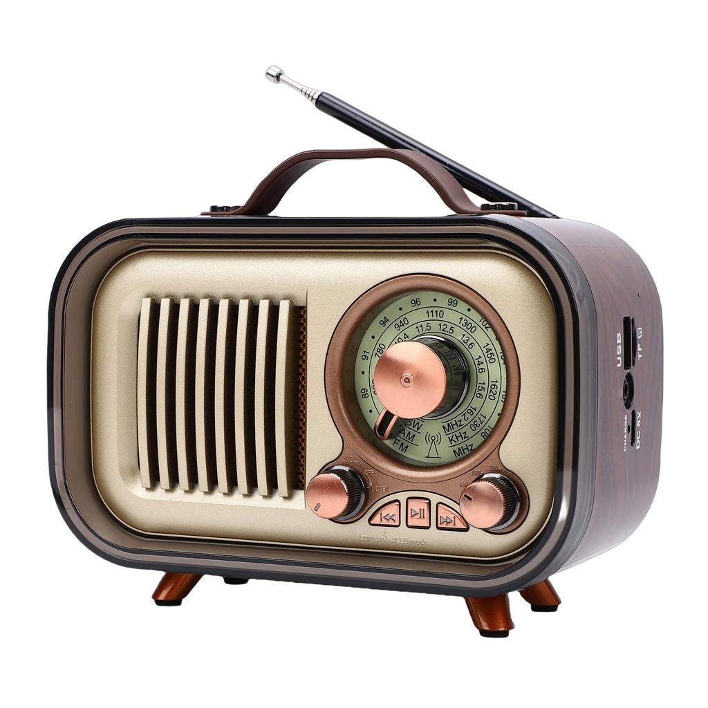 Retro Bluetooth Speaker Radio AM FM SW Radio Portable Bluetooth Speaker for Home Car Travel Camping