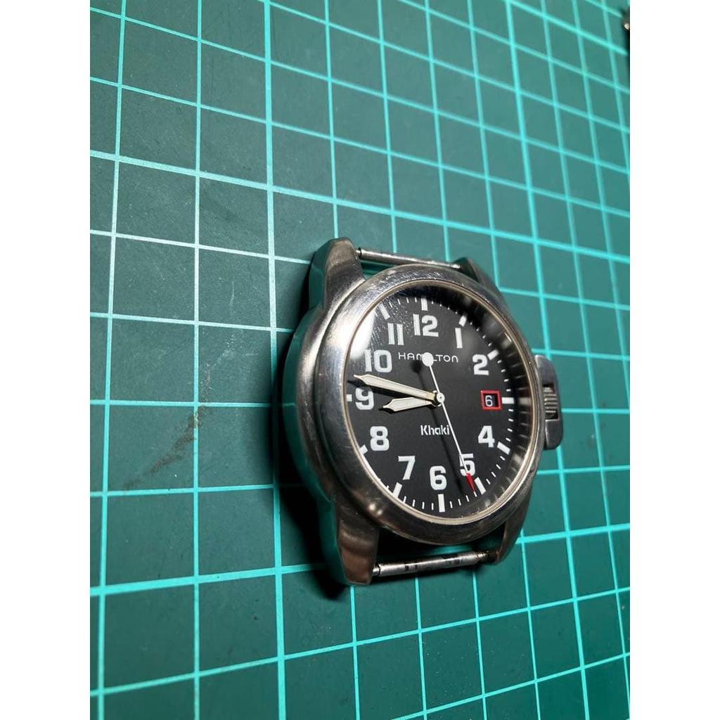 Used Working item Hamilton Khaki Action 6309 Quartz Genuine Bracelet (with translation)