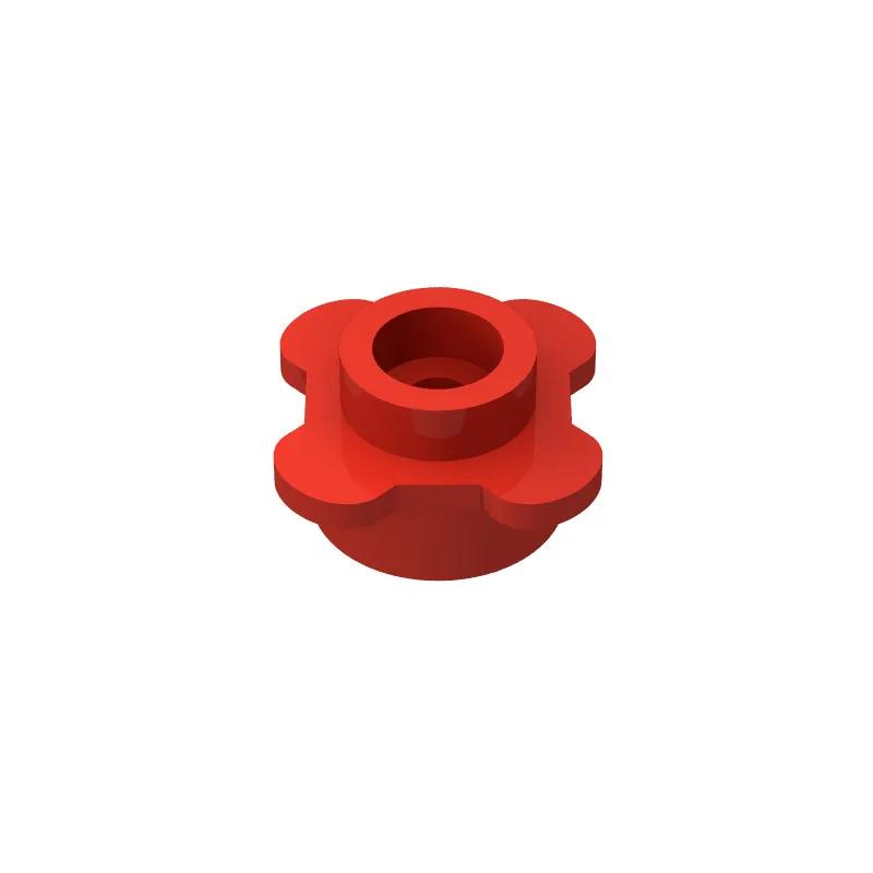 Small  Building Block 4 Petal Flowers Flower Stem Plant Landscape Flower Bed Ornament Compatible with LEGO Garden 3741  33291