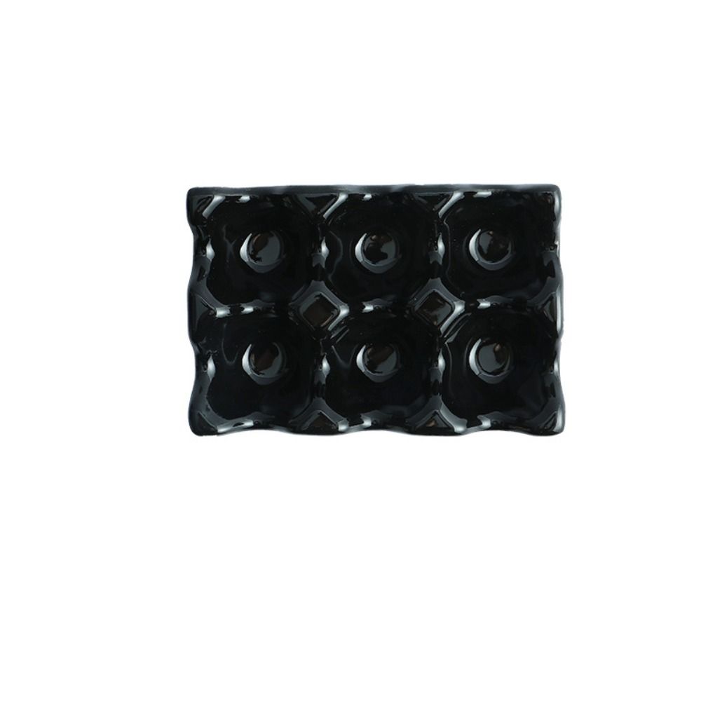 Christmas Kitchen Serving Dish Boiled Egg Ceramic Eggs Tray Egg Stand Storage Rack Egg Holder