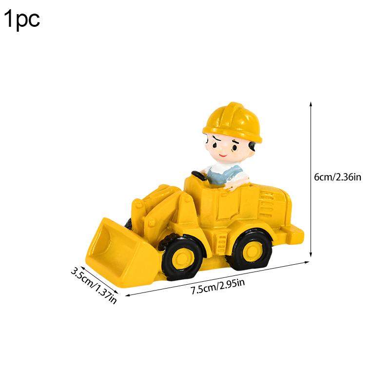 Engineering Vehicle Cake Decorations Construction Car Truck Excavator Cake Toppers Kids Boys Construction Birthday Party Favors