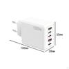 USB C Charging Power Adapter Compact 120W for Multiple Devices Smartphone White