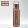 Water bottle High value transparent portable plastic cup High temperature wear and leak-proof sports water cup Car portable accompanying cup