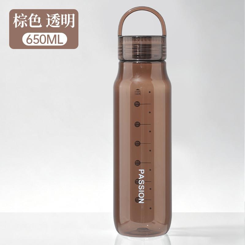 Water bottle High value transparent portable plastic cup High temperature wear and leak-proof sports water cup Car portable accompanying cup