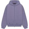 Fear of God Essentials Heavy Fleece Full Zip Hoodie Lavender Men Tops Purple 192BT246247F