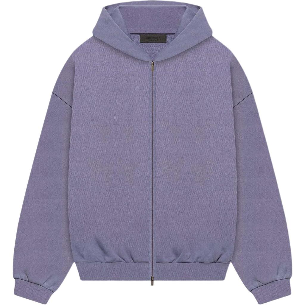 Fear of God Essentials Heavy Fleece Full Zip Hoodie Lavender Men Tops Purple 192BT246247F