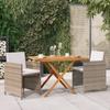 Day and Night - Day and Night 3-piece Garden Dining Set with Beige Cushions